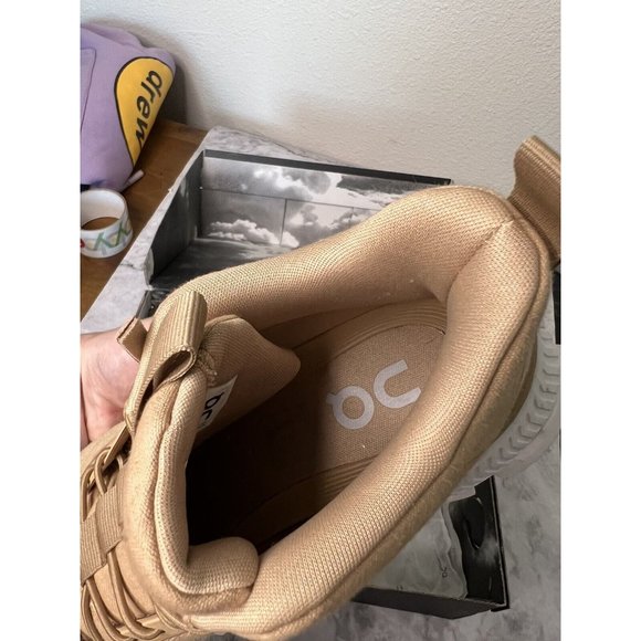 On Cloudswift Monochrome Hi Top Sneakers In Dune Womens Size 9.5 - Picture 6 of 11